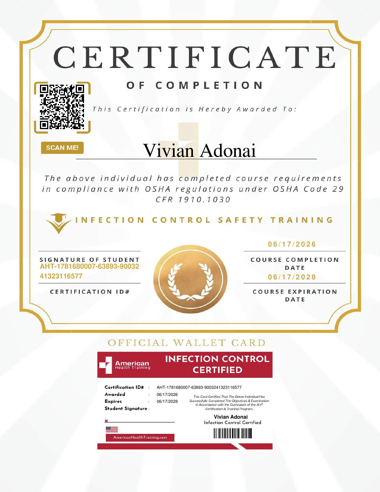 Infection Control Training