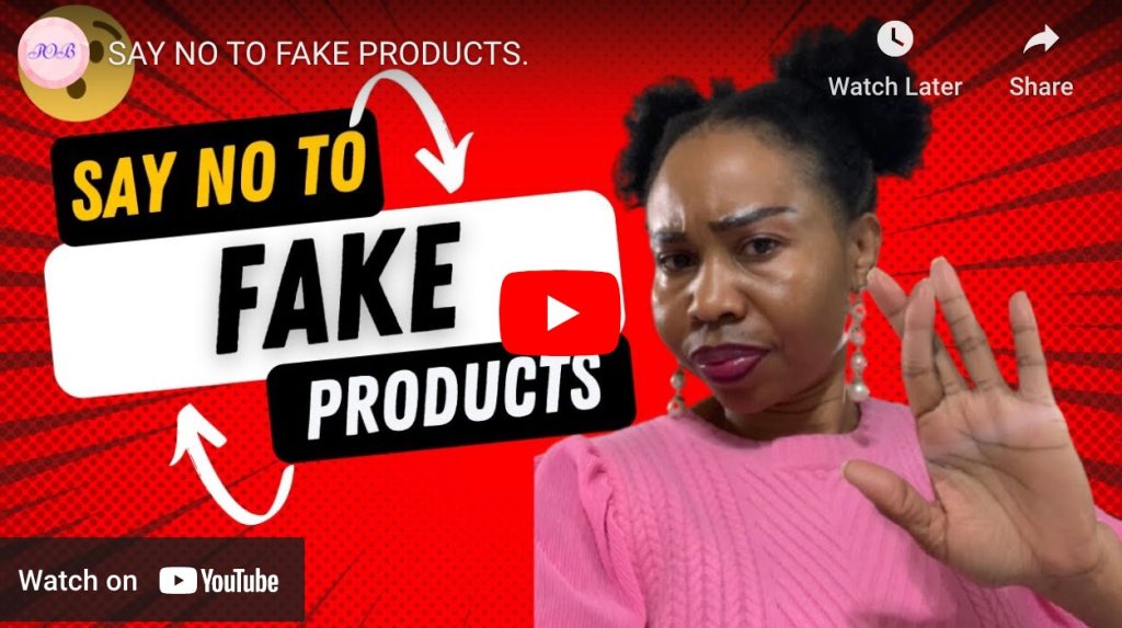 say no to fake products